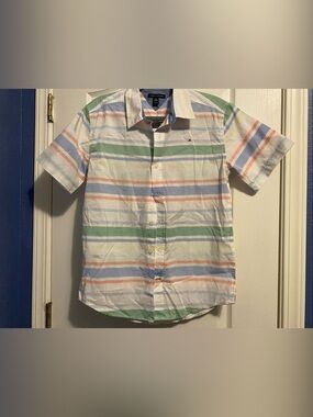 Tommy Hilfiger Pastel Multi-Stripe Short Sleeve Shirt
